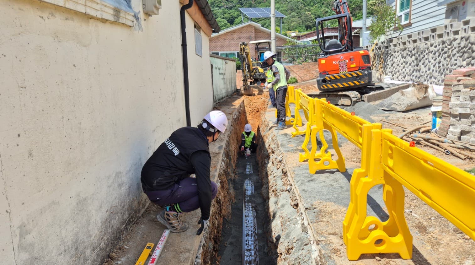 해룡면 오수관로 공사 중…2027년 성산마을 건의
